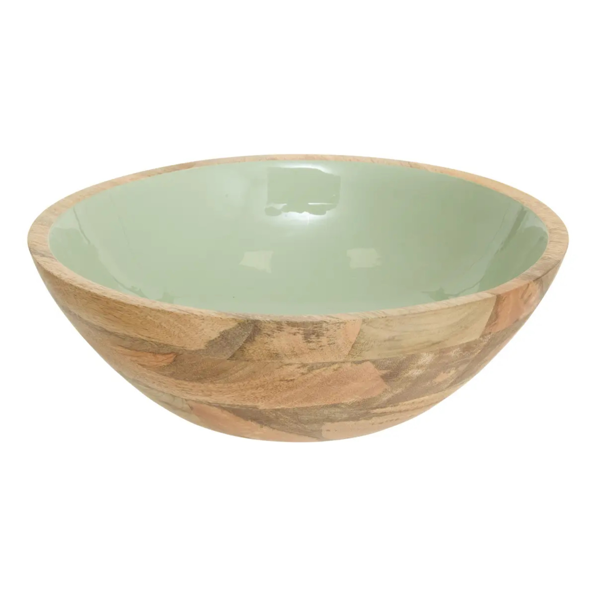 Saladier Inaya D30cm vert et manguier