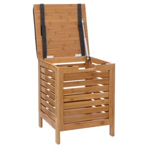 Banc de rangement bambou