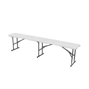 Table de réception pliante acier 2 bancs (lot de 2) FIESTA SET