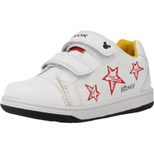 Zapatillas Niño de la marca GEOX  modelo B NEW FLICK BOY A BLANCO