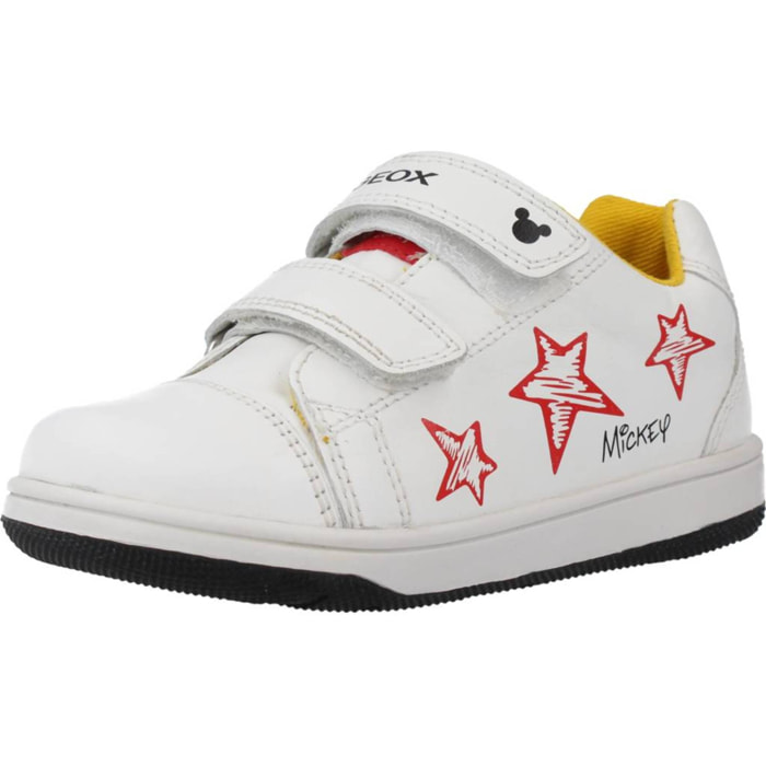 Zapatillas Niño de la marca GEOX  modelo B NEW FLICK BOY A BLANCO