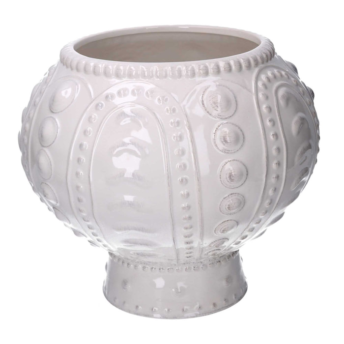 Vaso ceramica bianco cm ø31h27