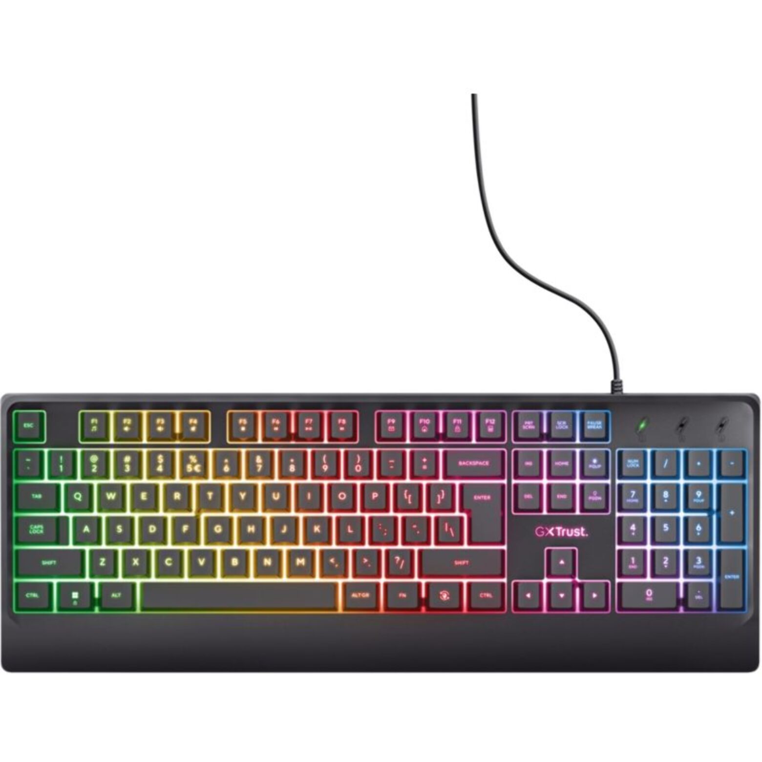 Clavier gamer sans fil TRUST Pack gaming QUADROX