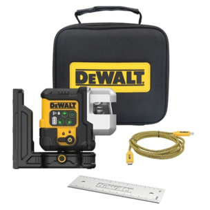 Niveau laser multilignes 3X180° - faisceaux verts - usb-c - DEWALT - DCLE14301GB-XJ
