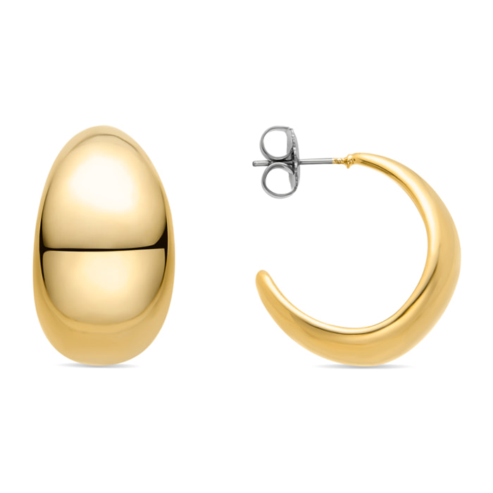 Pendientes acabados en oro amarillo de 18K