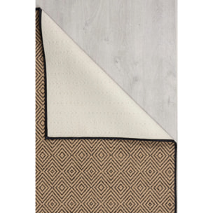 Tapis geometric en jute DIAMOND