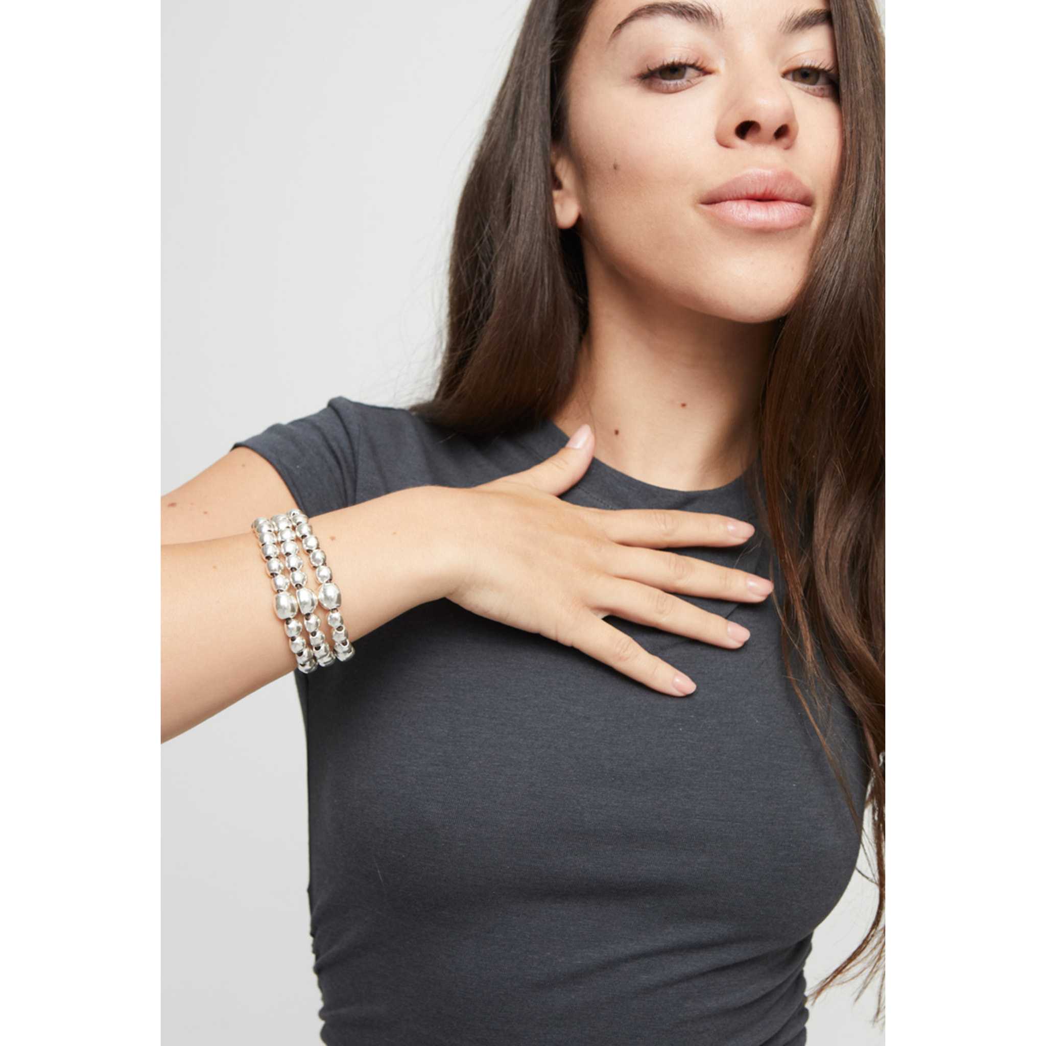 Pulsera SER INTRÉPIDA PLATEADO L