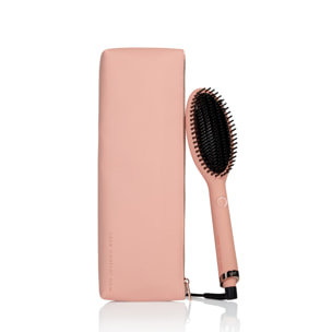 Brosse lissante ghd glide rose et sa pochette thermoprotectrice