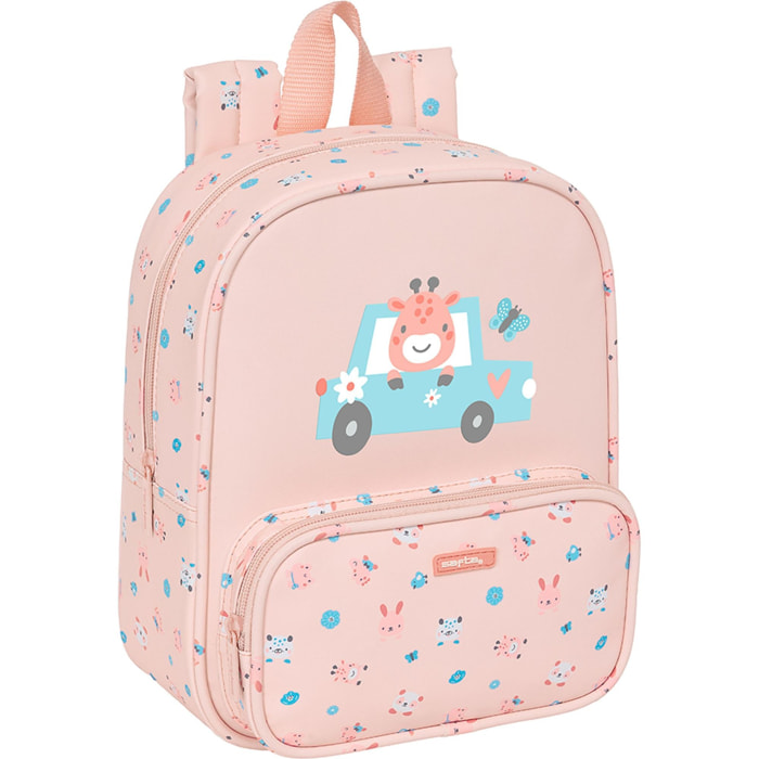 Mochila guarderia c/bolsillo safta preescolar "jirafa"