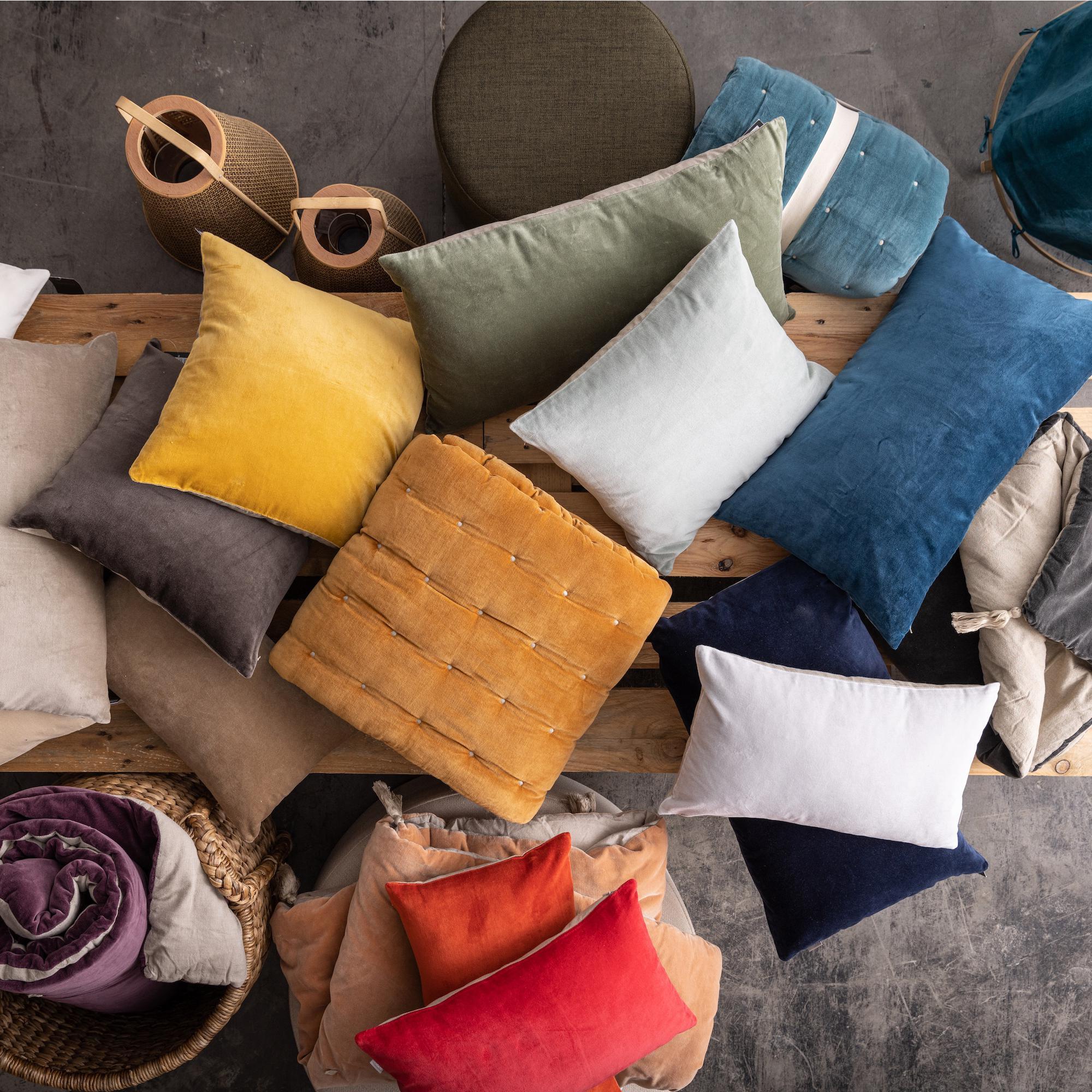 Coussin uni Elise