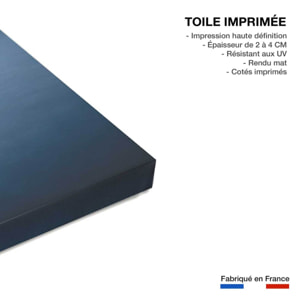 Paysage hiver rorbu à la tombée de la nuit  Toile imprimée