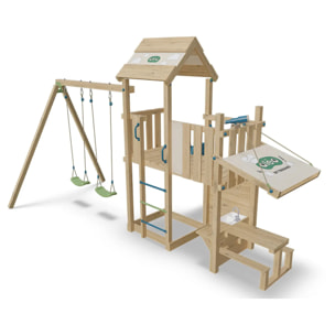 Aire de jeux bois 2,20 m SNACK XPRESSION 2 - 12 enfants
