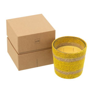 J-Line bougie parfumée Panier - jaune - small - 45H