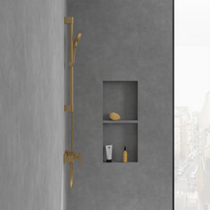 Mitigeur mécanique douche Architectura Square Or brossé