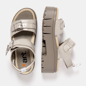 Sandalias 2041 NAPPA SHINNY CINDER / LEEDS color Cinder