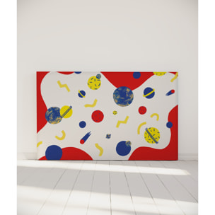 Tête de lit Voyage cosmique | Coloris Rouge | Largeur au choix