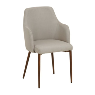 Rune -bois/textile/mousse pu-couleur beige 53 x 85 x 54 cm