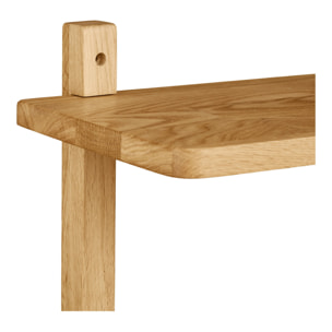 Mensola da parete Townsville in rovere massiccio 50x20x75 cm