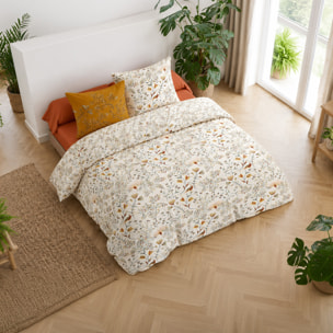 Parure housse de couette imprimé 100% coton - demil