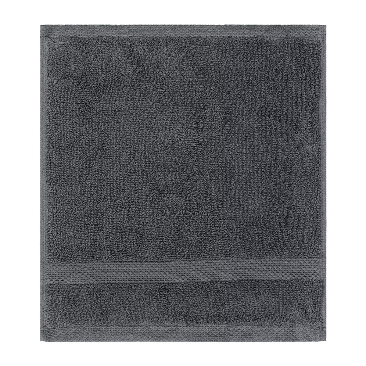 Carre pur coton 550 g/m² uni anthracite Elea carbone