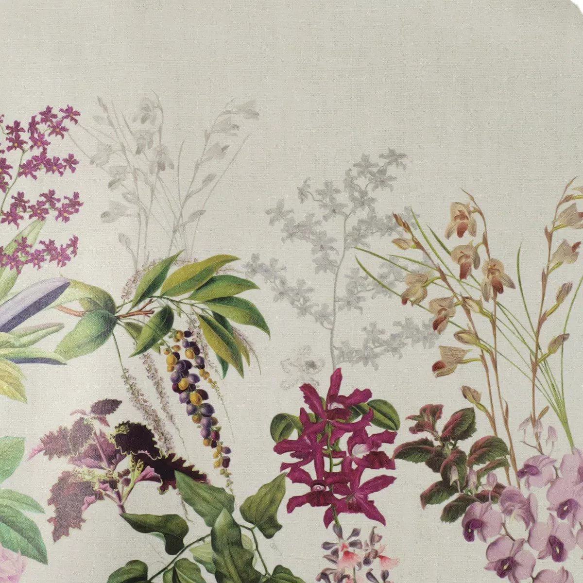 Set vinyle 860 g/m² imprimé beige violet Parfum d'orchidee grege