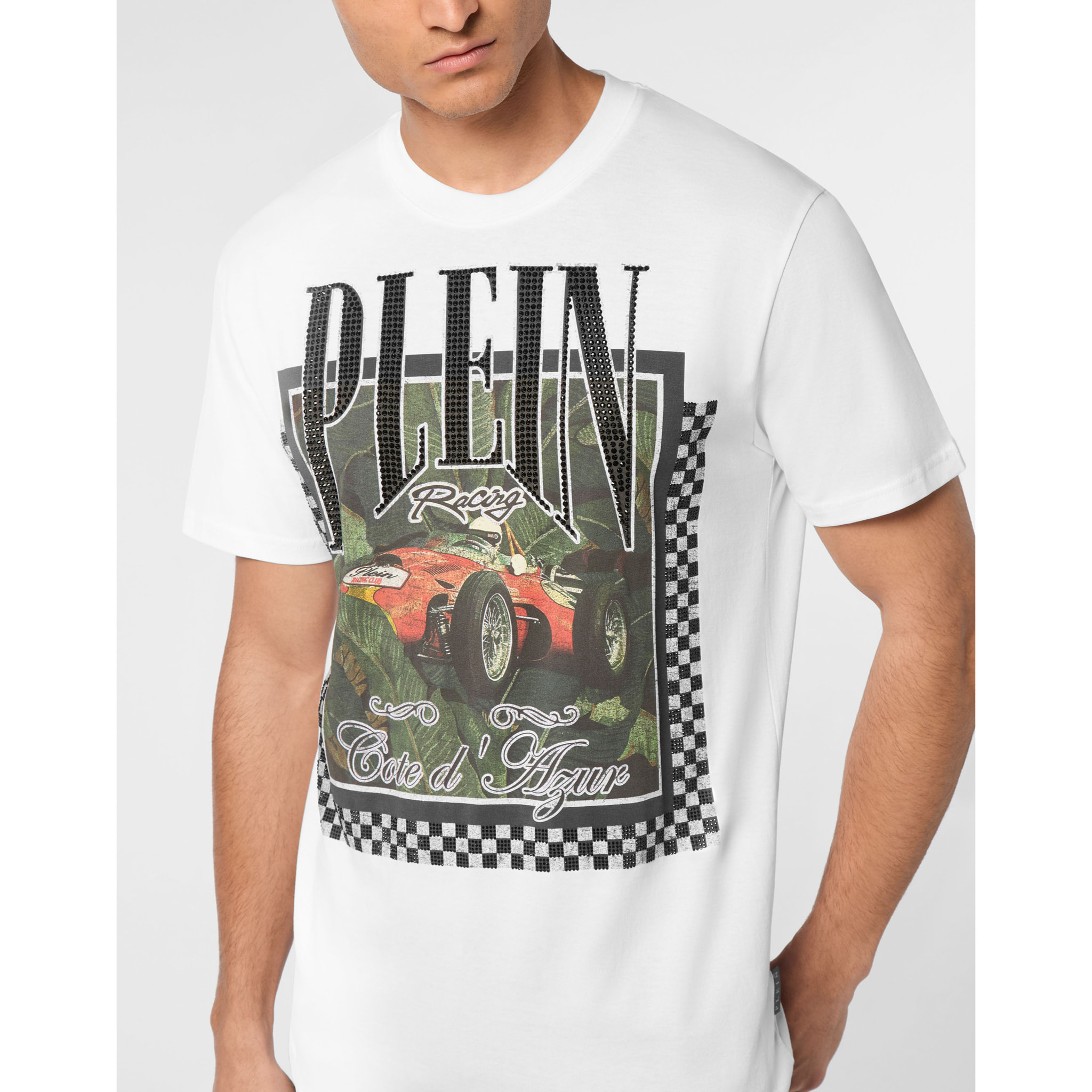PHILIPP PLEIN T-Shirt Round Neck RACING