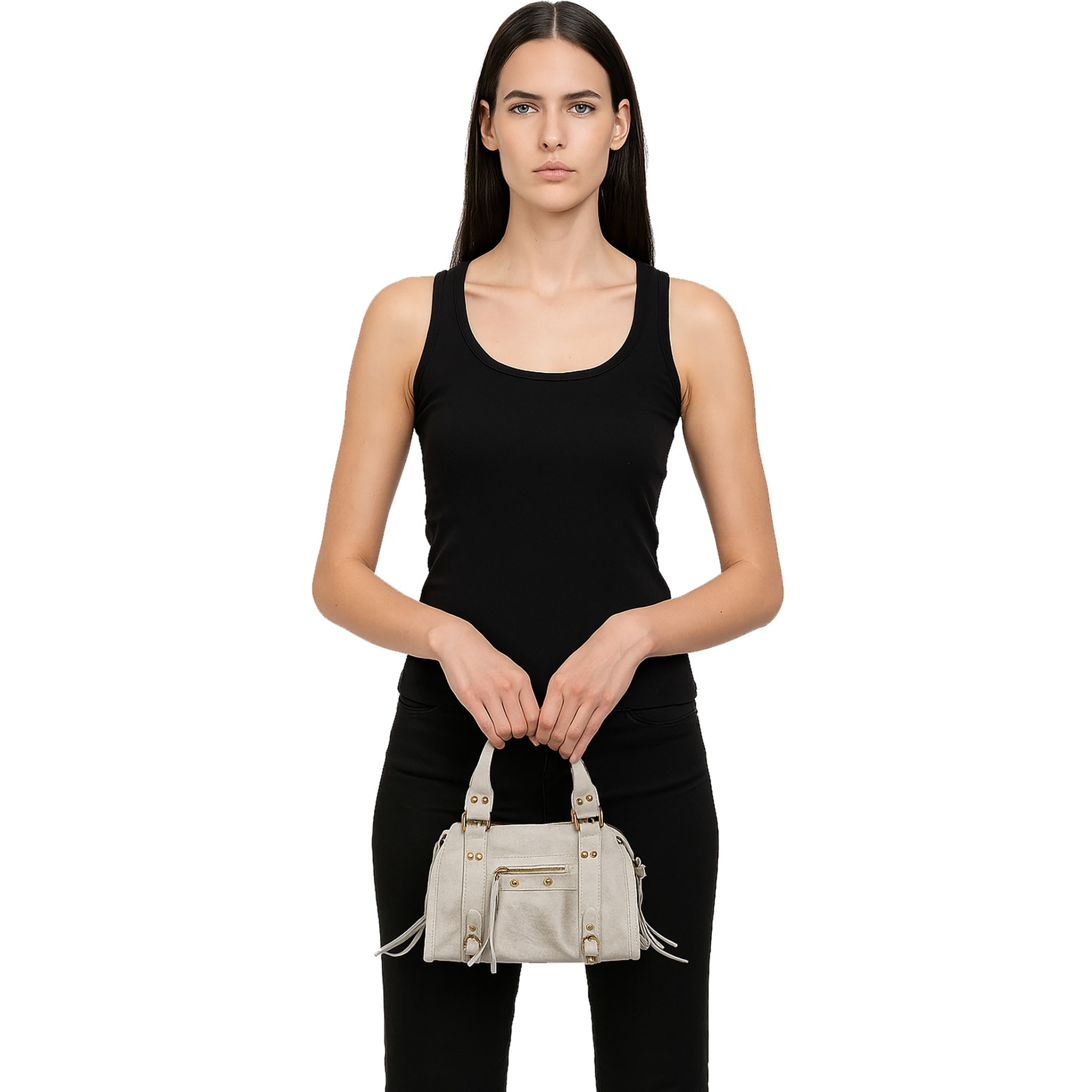 Borsa a spalla da donna - Modello Erisia - Vera pelle - 25.0 x 15.0 x 10.0 cm