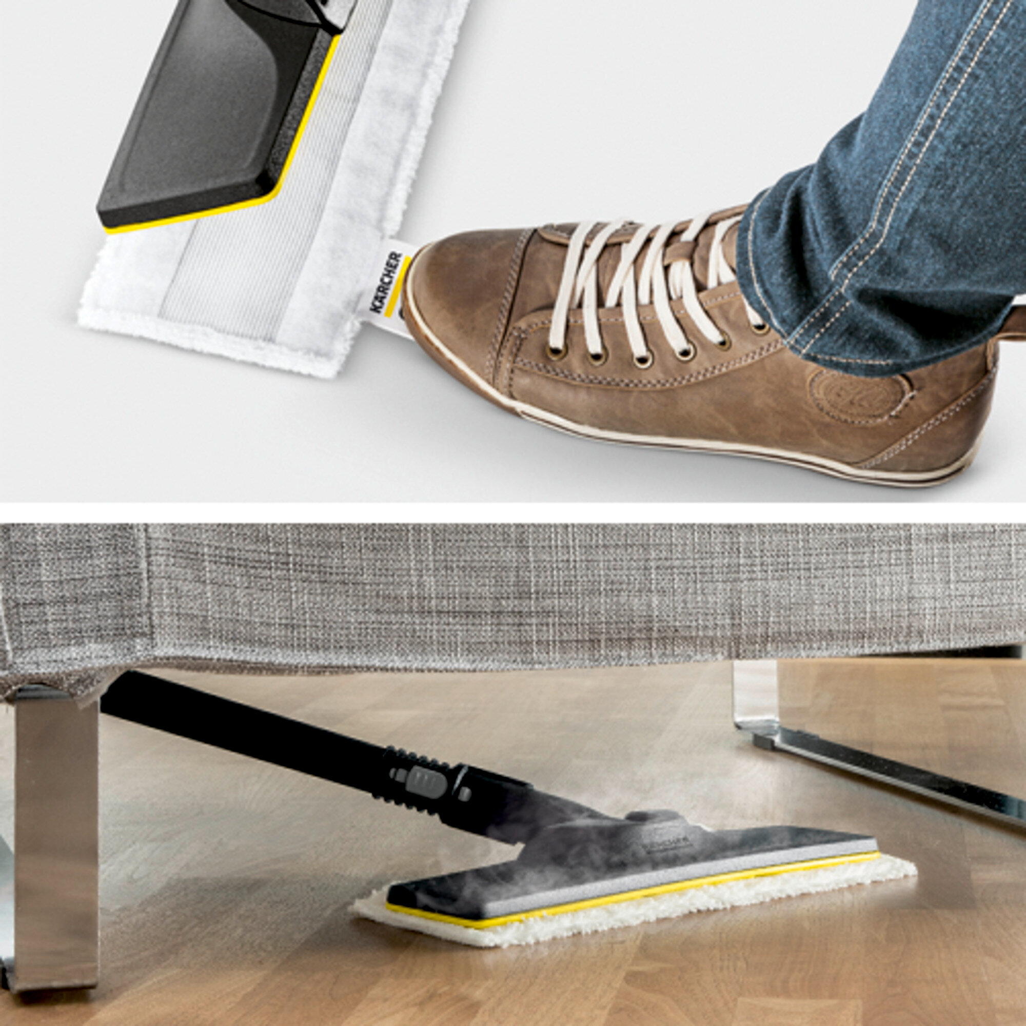 Nettoyeur vapeur Karcher SC 1 EasyFix - Puissance 1200W- Kit sols Easyfix- Compact et maniable