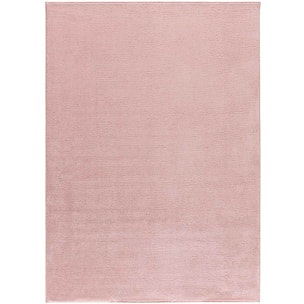 CORALINE Alfombra lisa lavable color rosa, varias medidas disponibles.