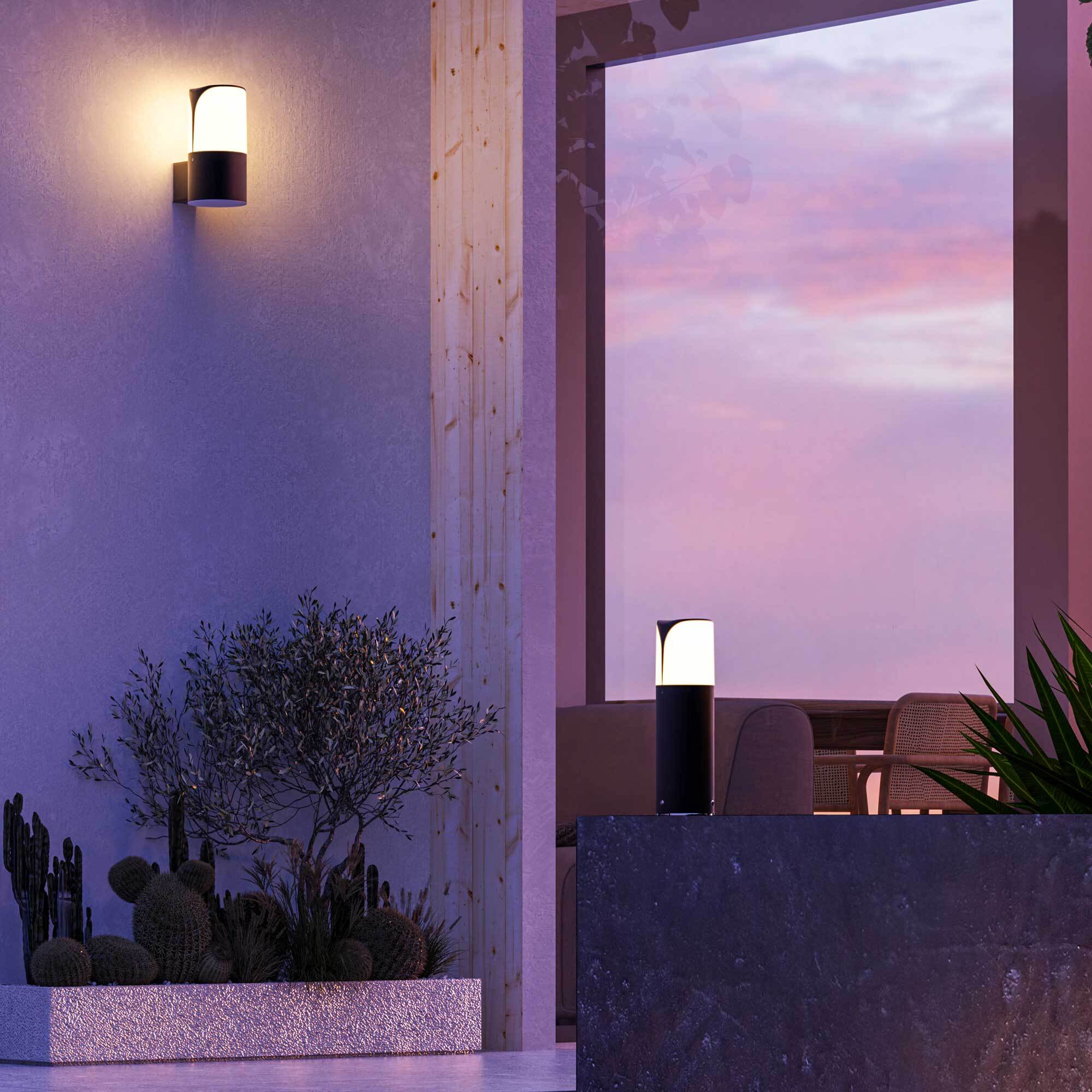 Forlight Astra baliza gris urbano para bombilla E27