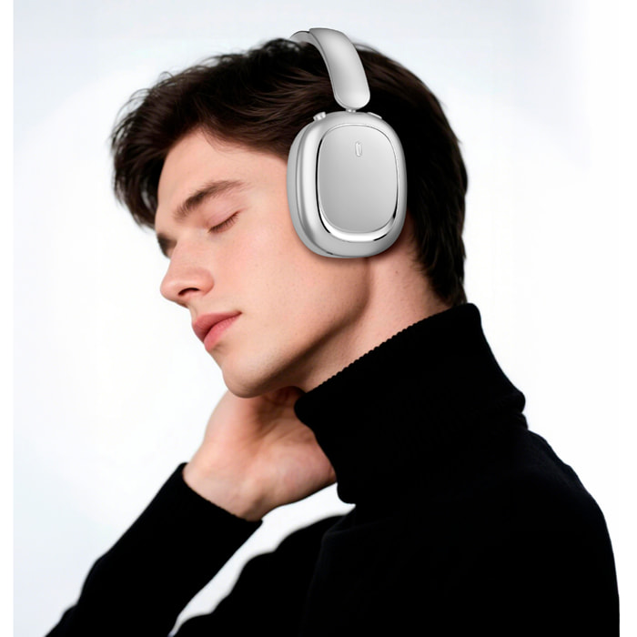 Cascos bluetooth CR-01 con batería recargable.