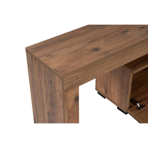 Mobile porta TV Andarna, Credenza da soggiorno, Armadio basso per TV, Base parete attrezzata, 180x31 h50 cm, Pino