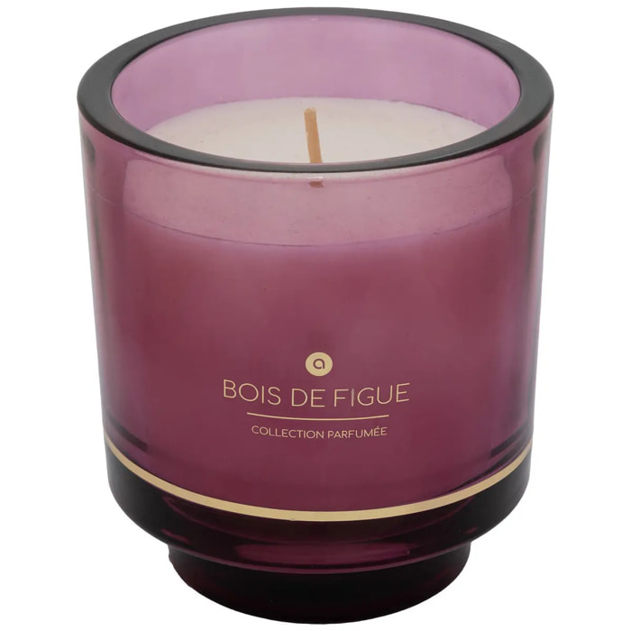 Bougie parfumée Ilae 225g pot verre figue