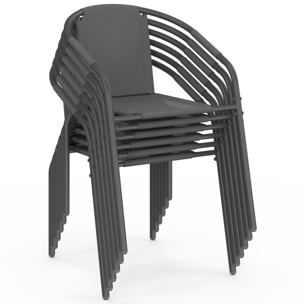 Ensemble repas Delma 8 places gris