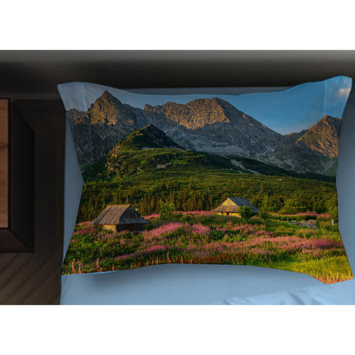 Copripiumino Stampa Digitale Disegno Svizzera Misura Letto Matrimoniale