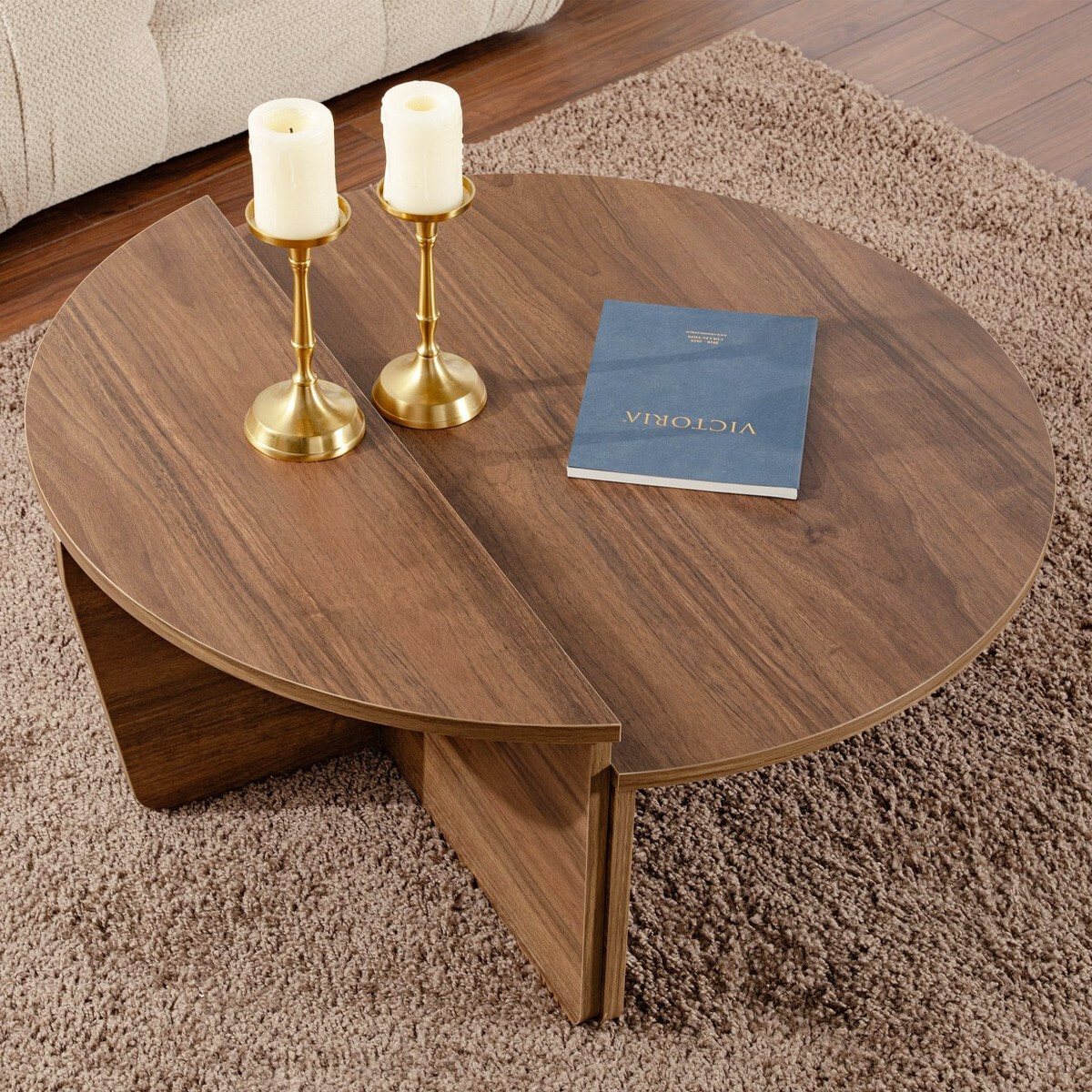 Table basse modulable ronde - SELMA