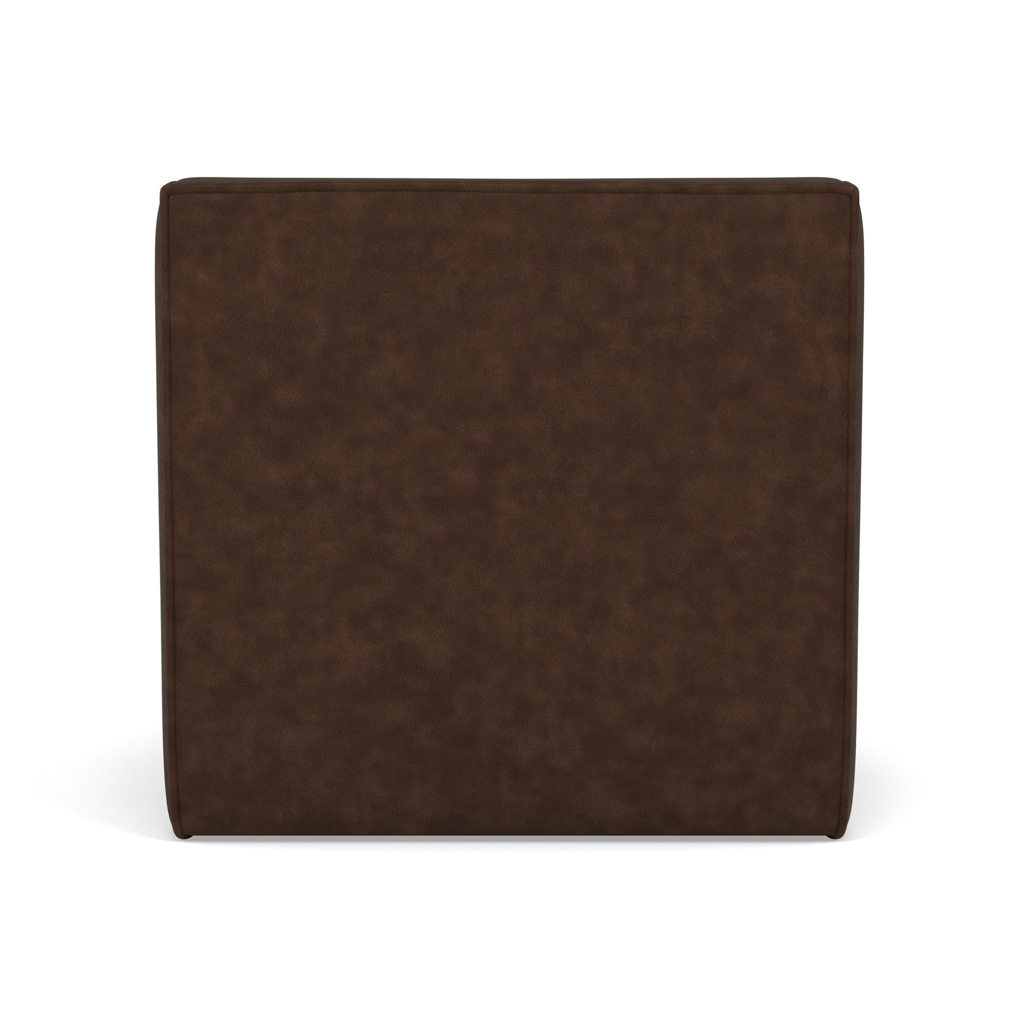 Alya - module d'assise sans accoudoir en simili - Marron