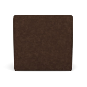Alya - module d'assise sans accoudoir en simili - Marron