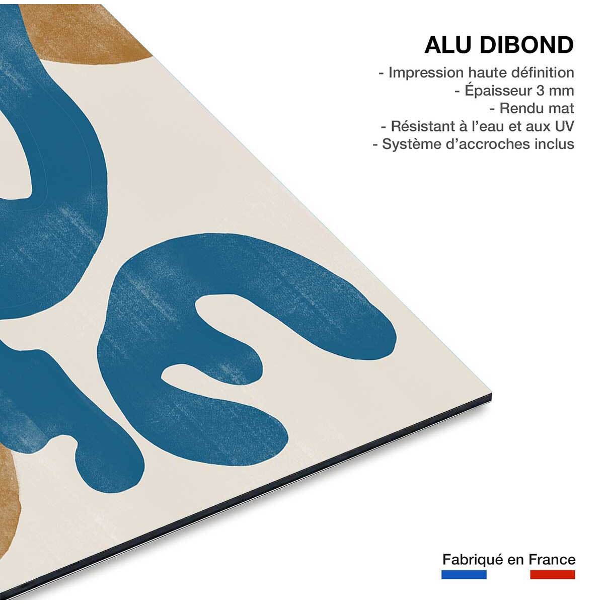 Tableau de fleurs plante moderne  Tableau alu Dibond