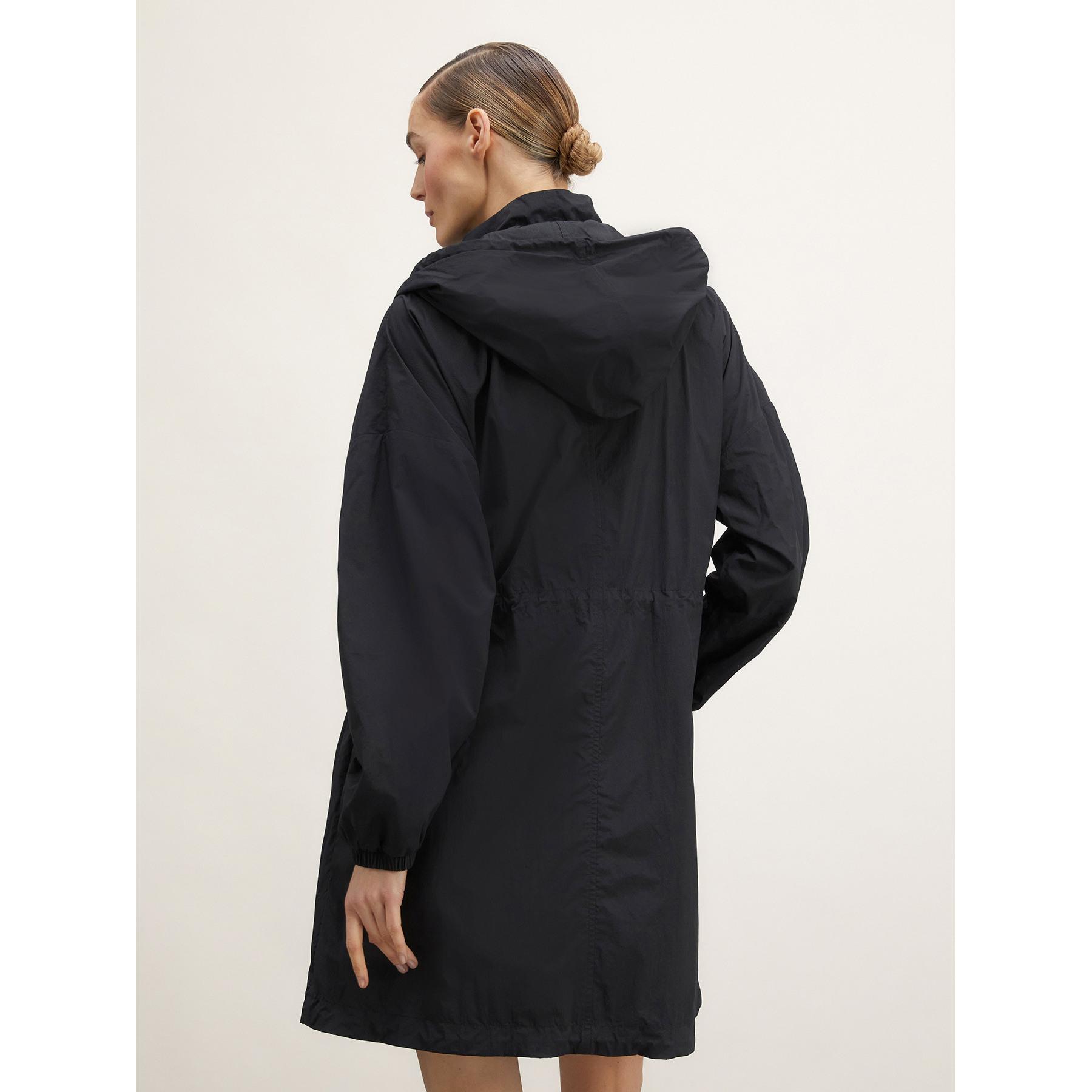 Motivi - Parka de nailon con capucha desmontable - Negro