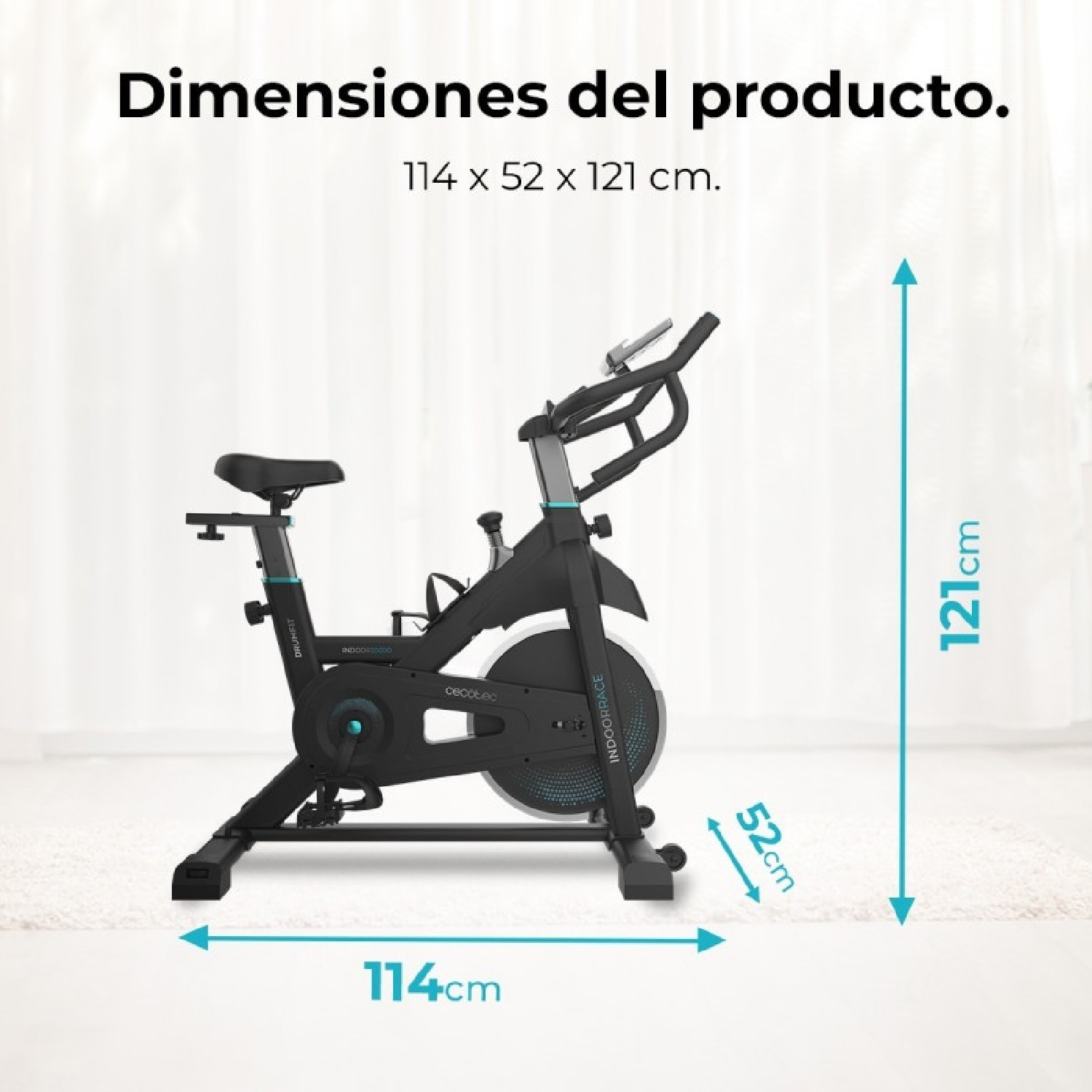 Cecotec Vélo d'appartement DrumFit Indoor 20000 Race