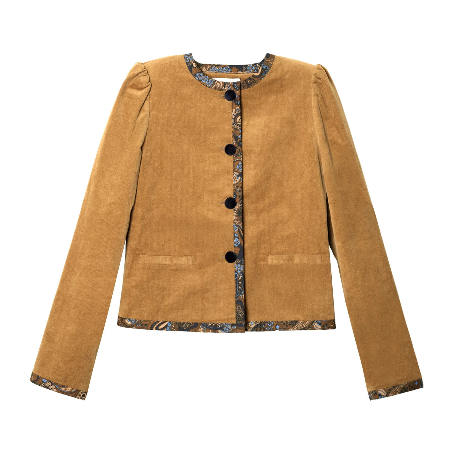 Chaqueta de pana camel