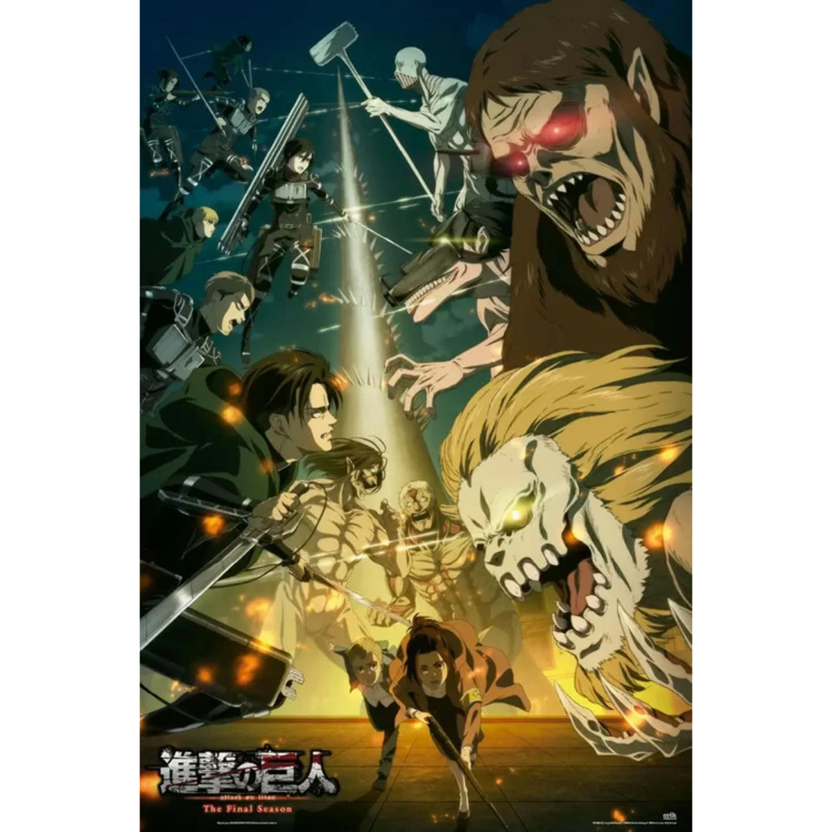 Attack On Titan Paradis vs Marley Poster 52 x 38 cm Gbeye