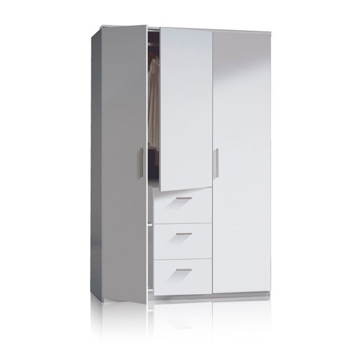 Armario Lexor 3 puertas Blanco Brillo