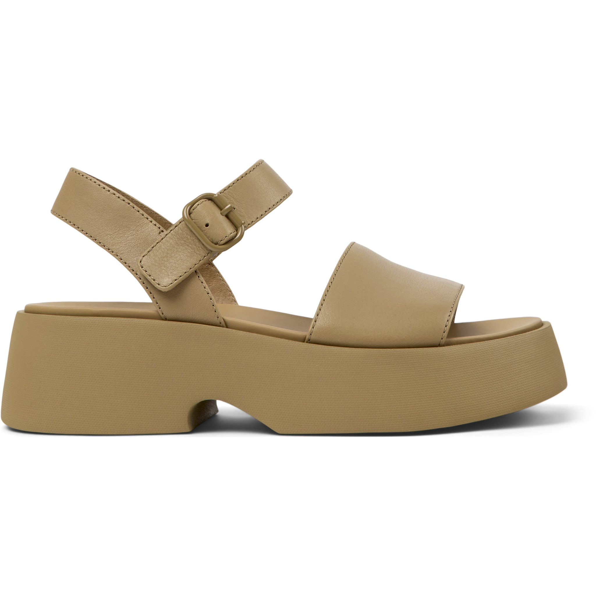 Sandalias - CAMPER Tasha - Marron - Cuero liso