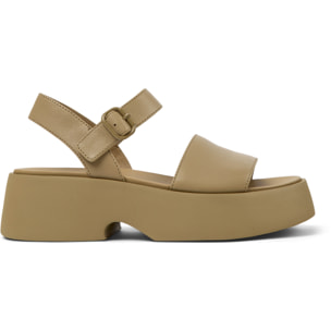 Sandalias - CAMPER Tasha - Marron - Cuero liso