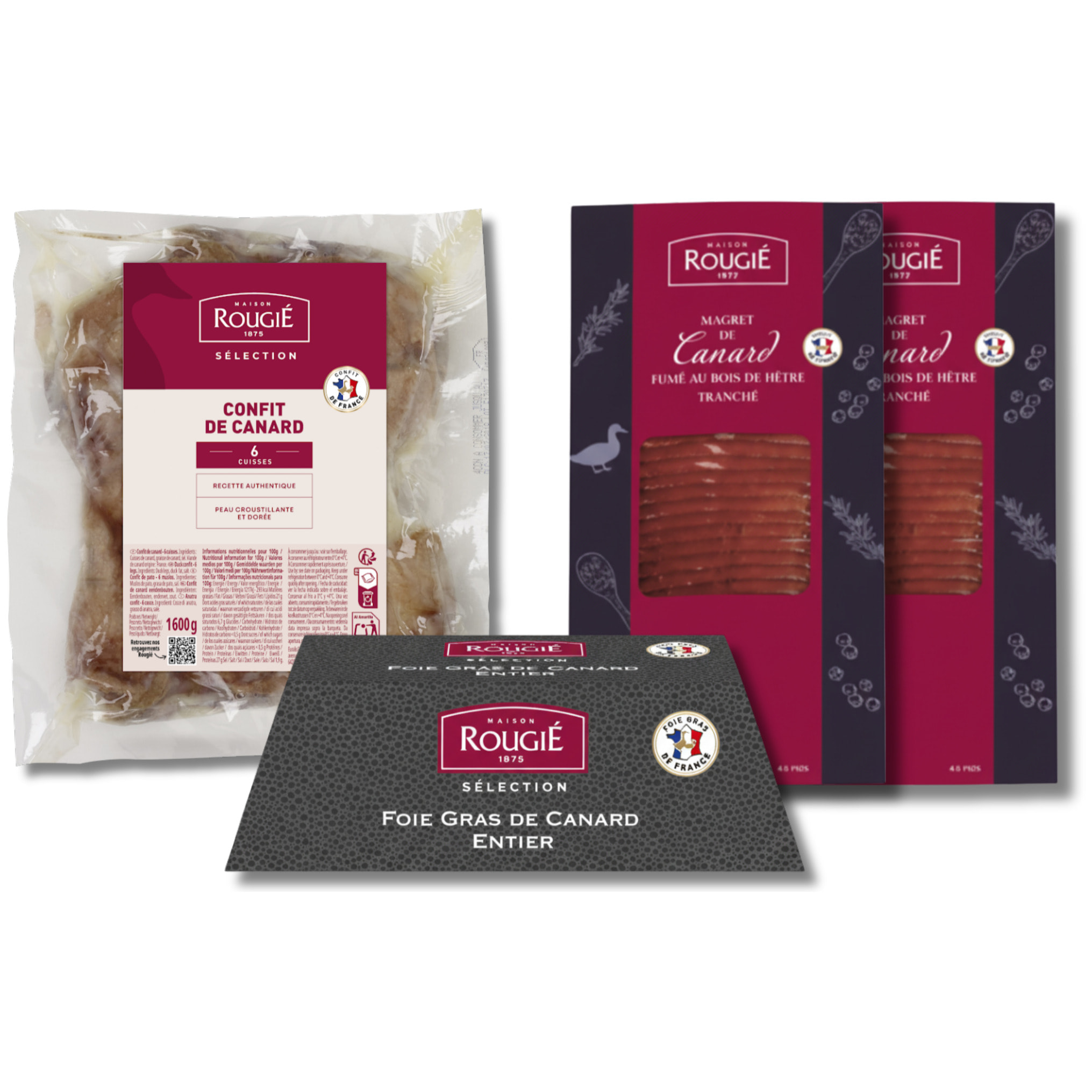 Lot : Foie gras, confits et magrets pour 6 personnes