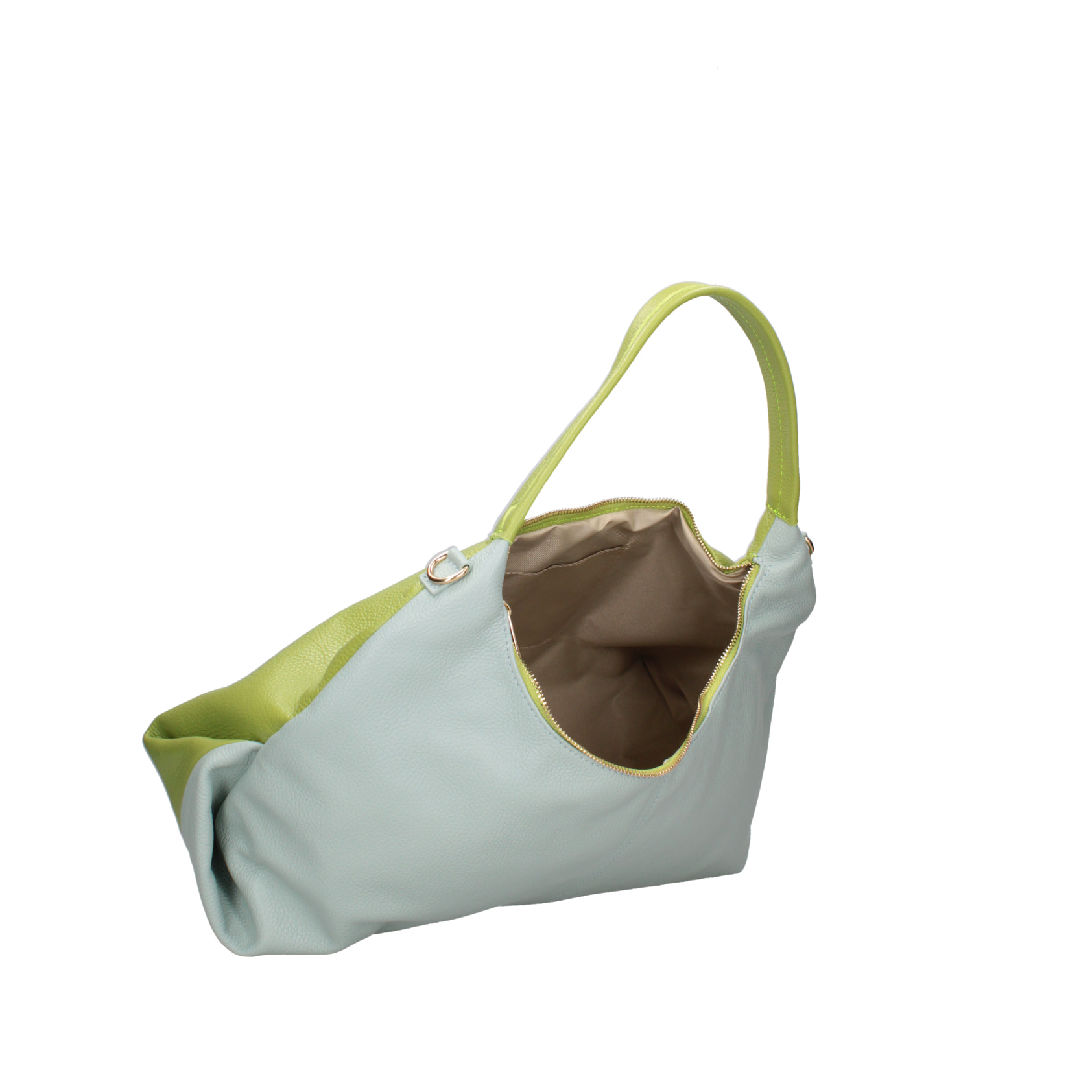 Borsa a spalla da donna In Vera pelle Made in Italy 45x30x16 cm