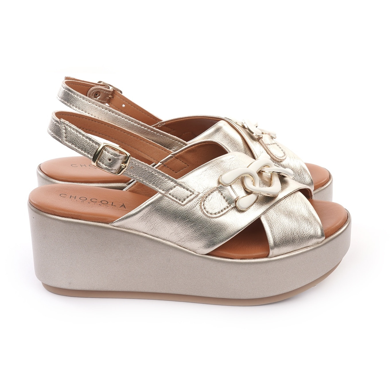 SANDALO ZEPPA CATENA PLATINO