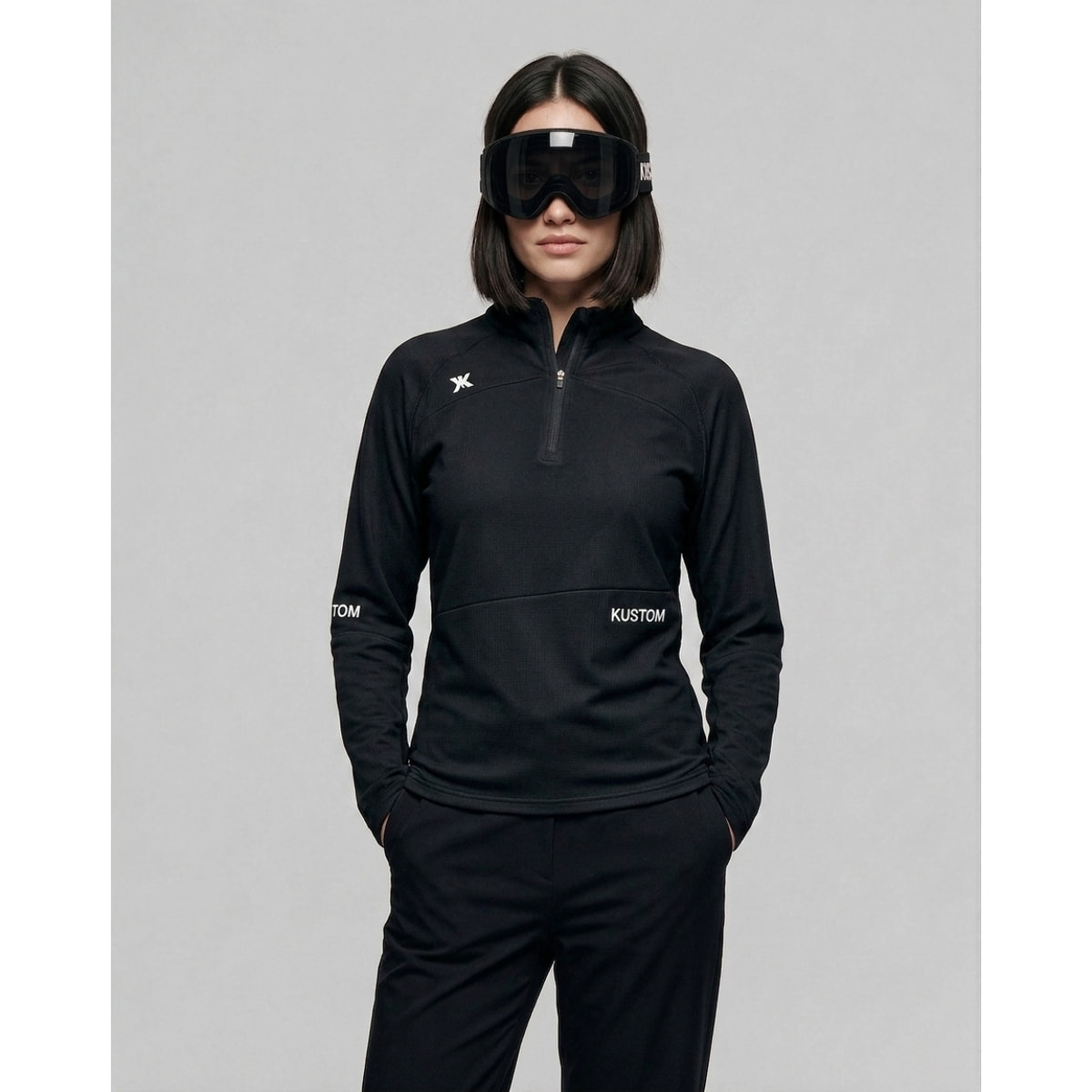 Camiseta térmica para mujer KUSTOM AXIS Thermal - Negro